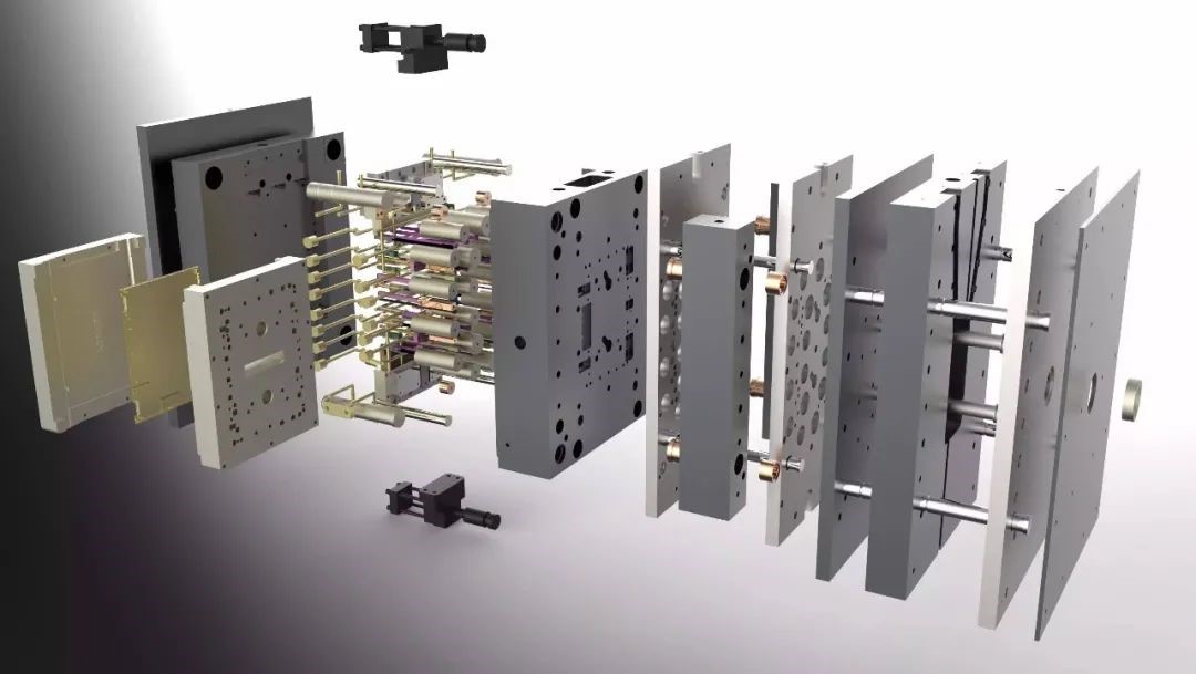 注塑模具斜導柱側向分型抽芯的應用形式